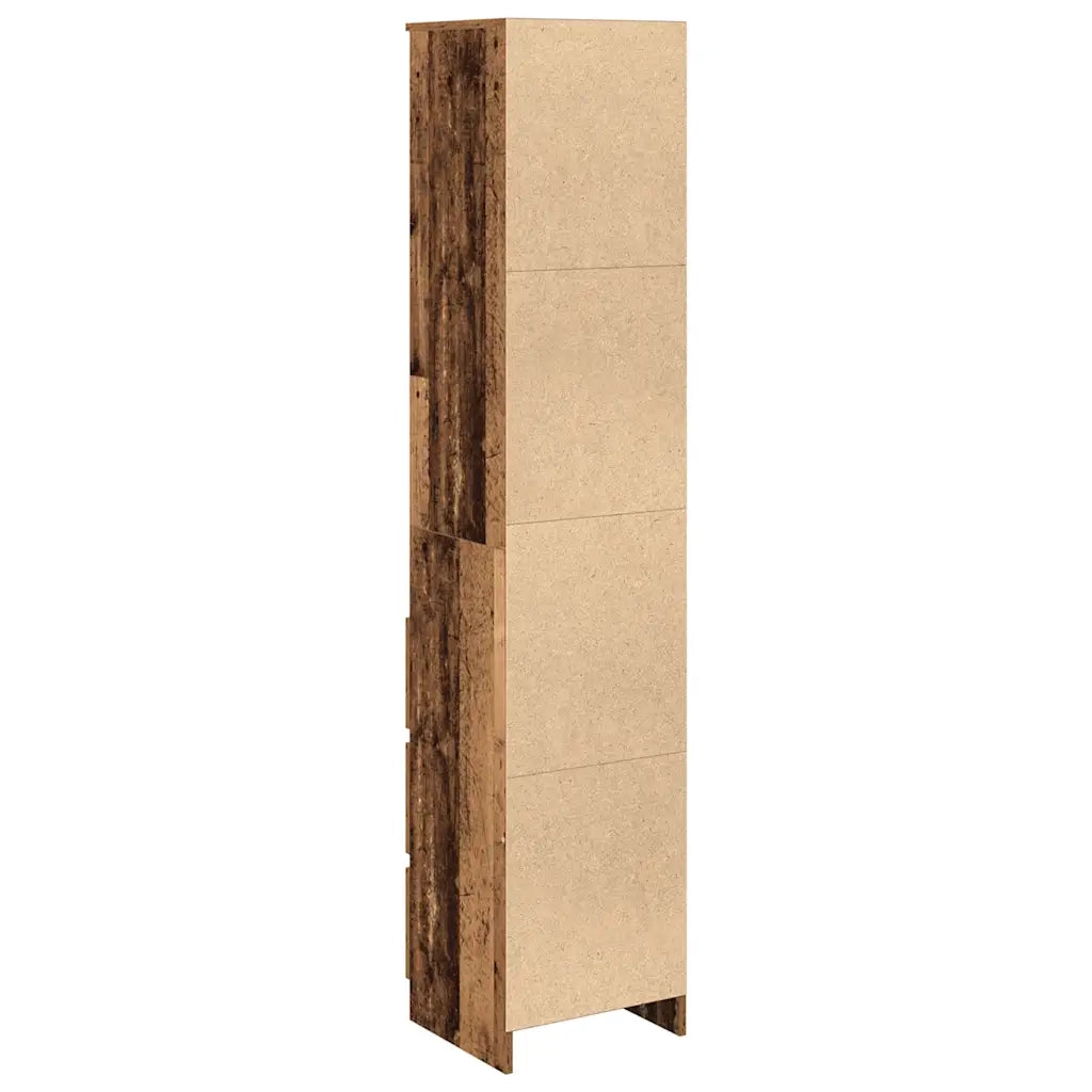 Credenza-Buffet-Armadio da cucina Legno Antico 37,5x35x180 cm in Truciolato 168719