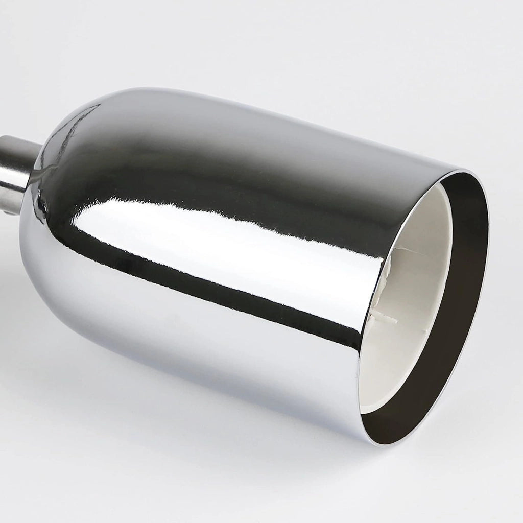 Lampada a sospensione ZMH metallo argentato diametro 10 cm E27 cavo Edison industriale retr¨° lunghezza 1.3 metri