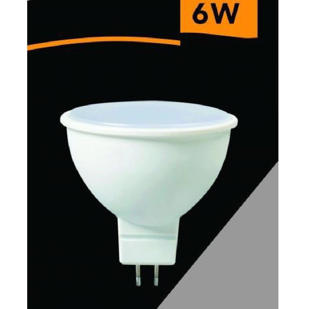 Trade Shop - Lampadina Led Mr16 6w 12v Luce Fredda 6500k Calda 3000k Naturale 4000k Mr16-12v -