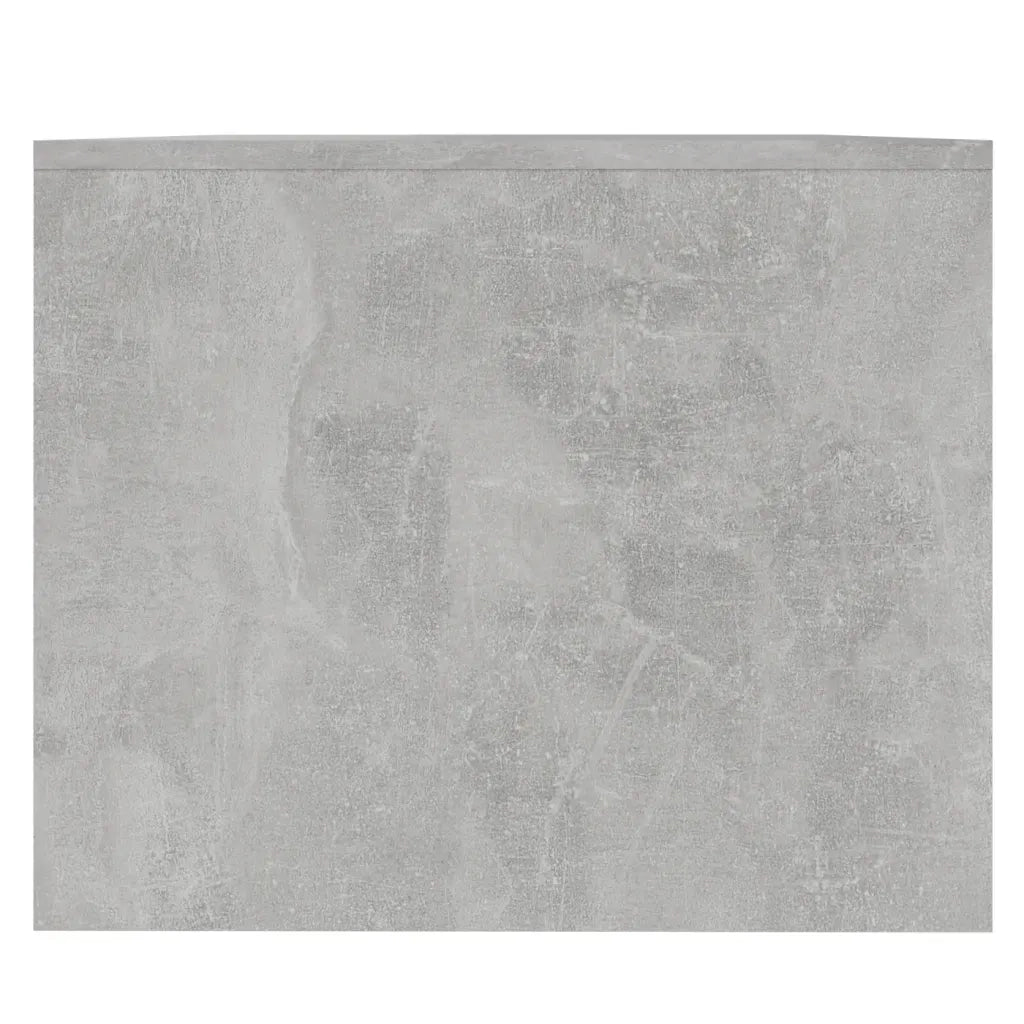 Tavolino da Salotto Grigio Cemento 90x50x41,5 cm in Truciolato 809822