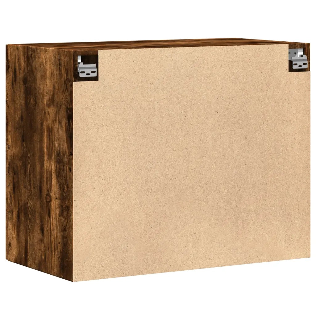 Armadietto a Muro | Mobile a Parete Rovere Fumo 80x42,5x64 cm in Legno Multistrato
