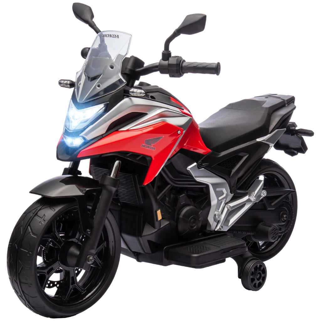 Moto Elettrica Honda per Bambini 3-6 Anni ¨C Xylo ¨C Rosso con Fari LED e Musica, 107x46x75 cm