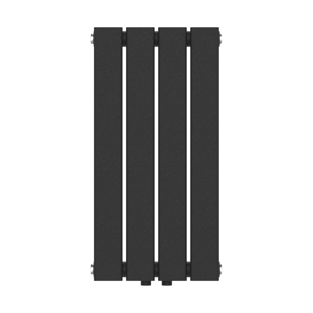 Radiatore a pannello dal design piatto 249 watt acciaio 60 x 30 cm nero 03_0010444