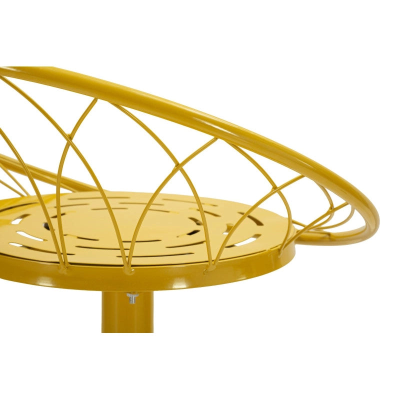 Sgabello Bar Clox Senape cm 49x45x92