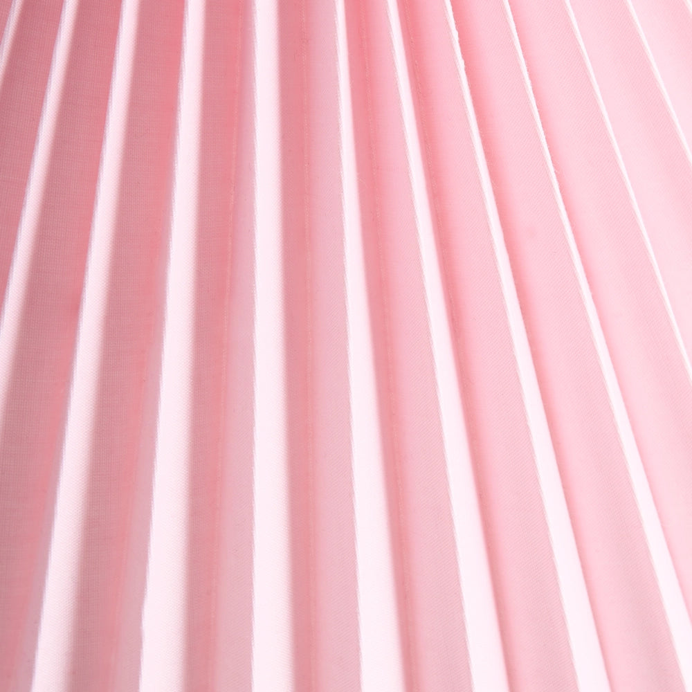Lampada da tavolo decorativa Forma scultorea Base in vetro Paralume a campana Tessuto rosa stile moderno