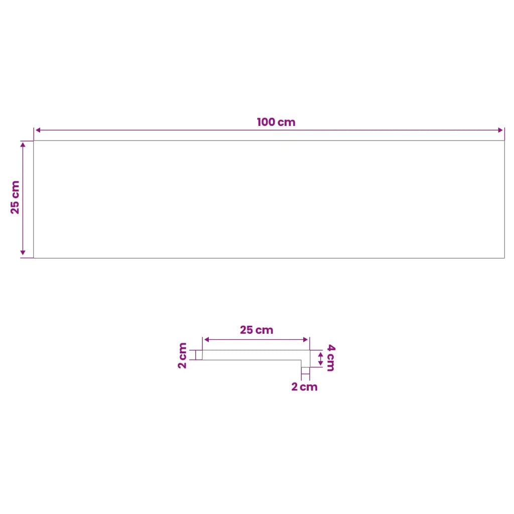Tappeti per scale 2 pz 100 x 25 x 2 cm Naturale 3446115