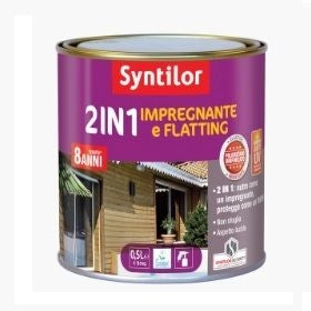 2 IN 1 IMPREGNANTE E FLATTING  NOCE SCURO LUCIDO  0,5 LT