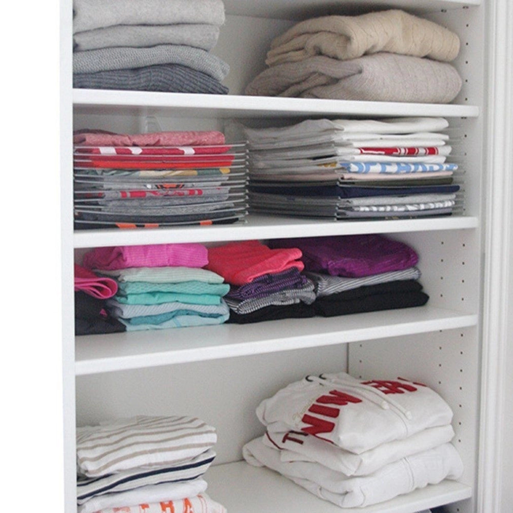 Trade Shop - Organizer Per Magliette Salvaspazio T-shirt Pieghevole Cabina Armadio Cassetto -