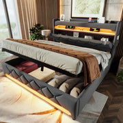 letto imbottito lino grigio 140 x 200 cm