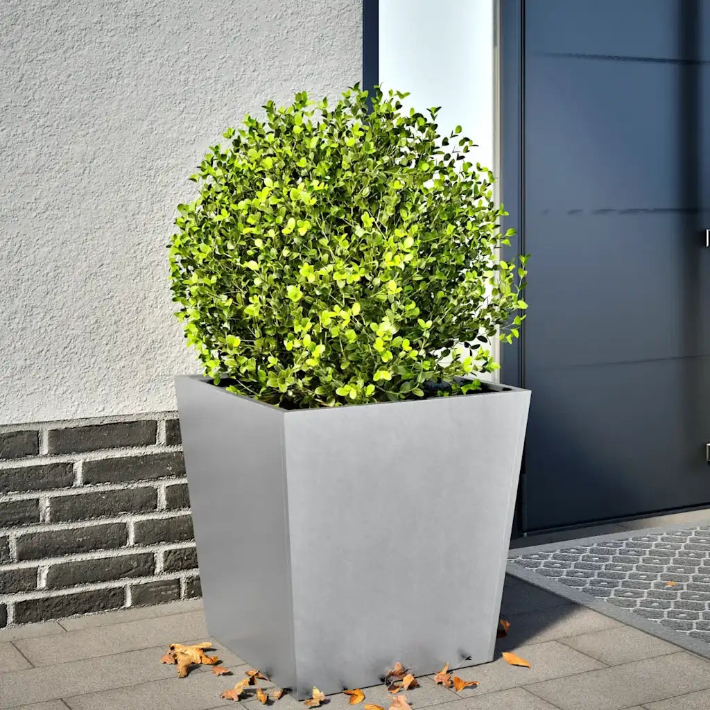 Fioriera | Cassetta per fiori | Vaso da Giardino 50x50x50 cm in Acciaio Zincato