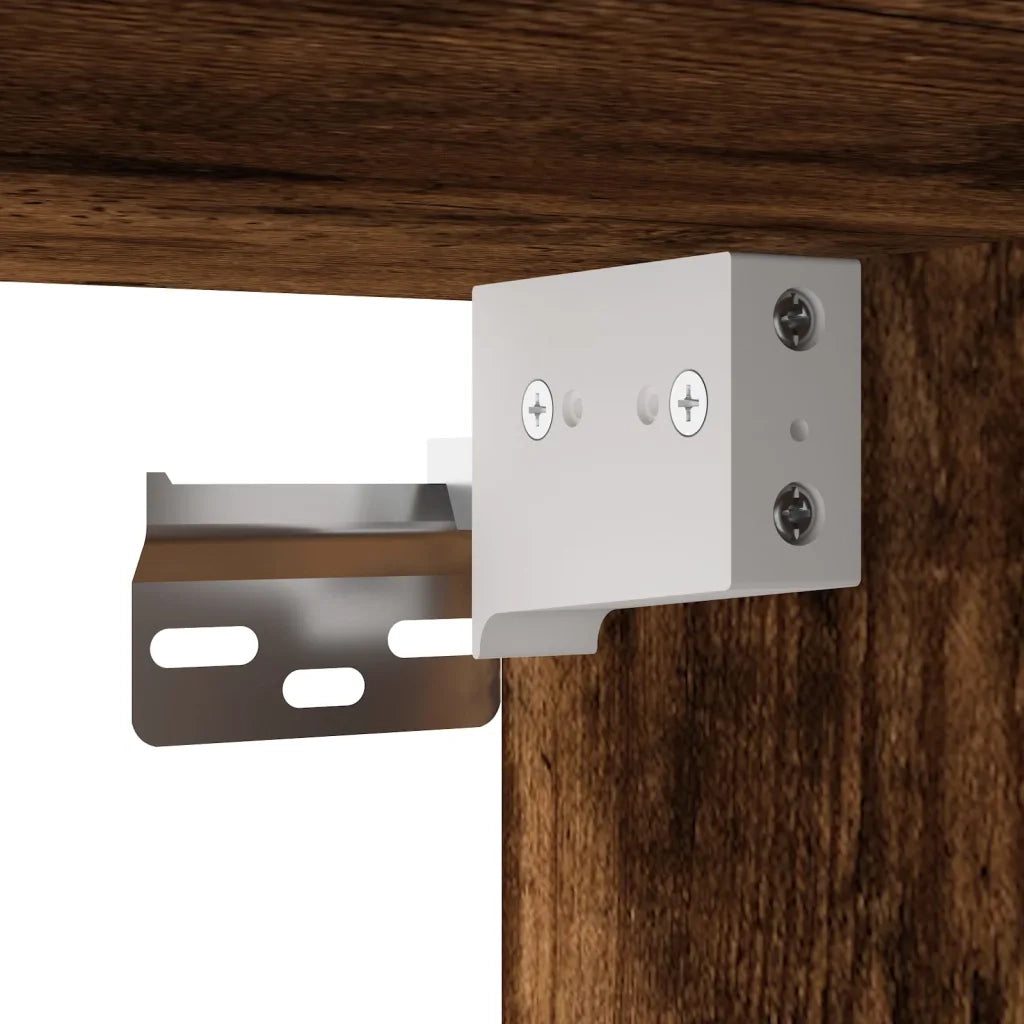 Mobili a Parete 2 pz Rovere Fumo 69,5x34x90 cm 3195624