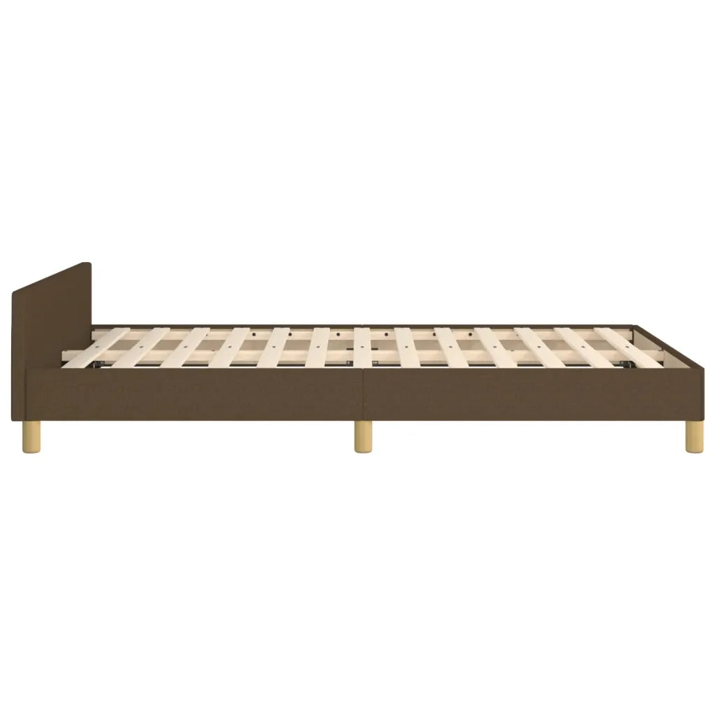 Giroletto senza Materasso Marrone Scuro 120x200 cm Tessuto 3125368
