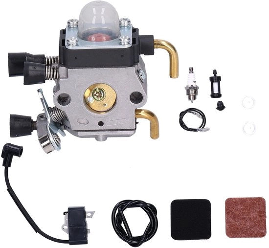 Set di carburatore per FS80R/FS85/HS80 - Filtro del carburante - Accendino - Alluminio - Peso ridotto 296 g - Facile da installare