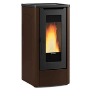 1pz stufa a pellet 'dahiana vfs' colore bordeaux cod:ferx.7002112nlm