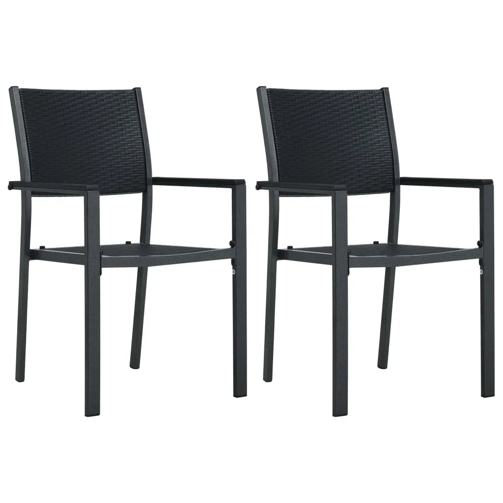 Set da Pranzo da Giardino 3 pz Nero 3099275