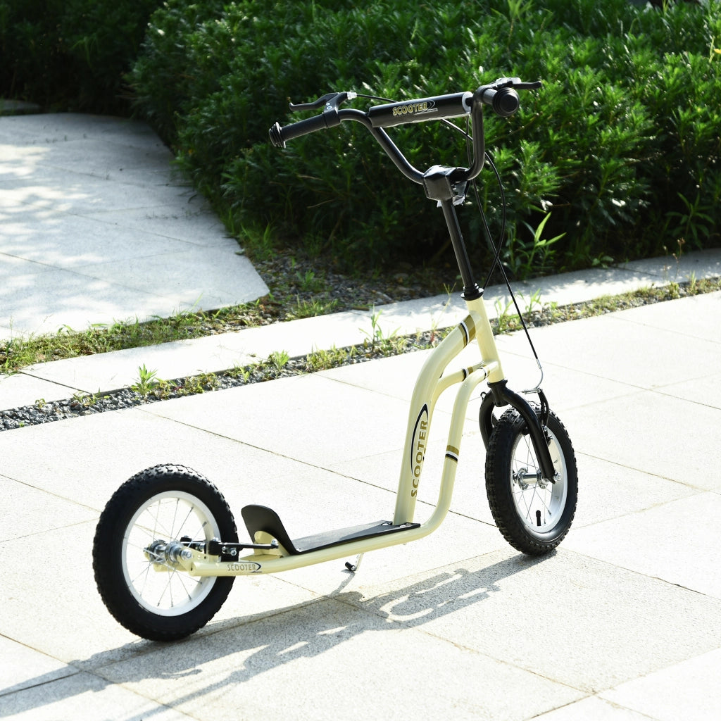 Monopattino per Bambini con Freni e Ruote Grandi ¨C Minimal ¨C Beige 12 Pollici