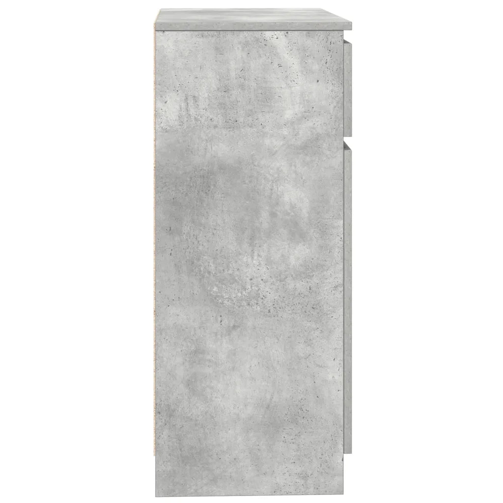 Credenza | Madia | Buffet da pranzo | Armadio da pranzo con Cassetto Grigio Cemento 71x35x84 cm in Truciolato