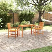 Set da Pranzo per Giardino 3 pcs Marrone