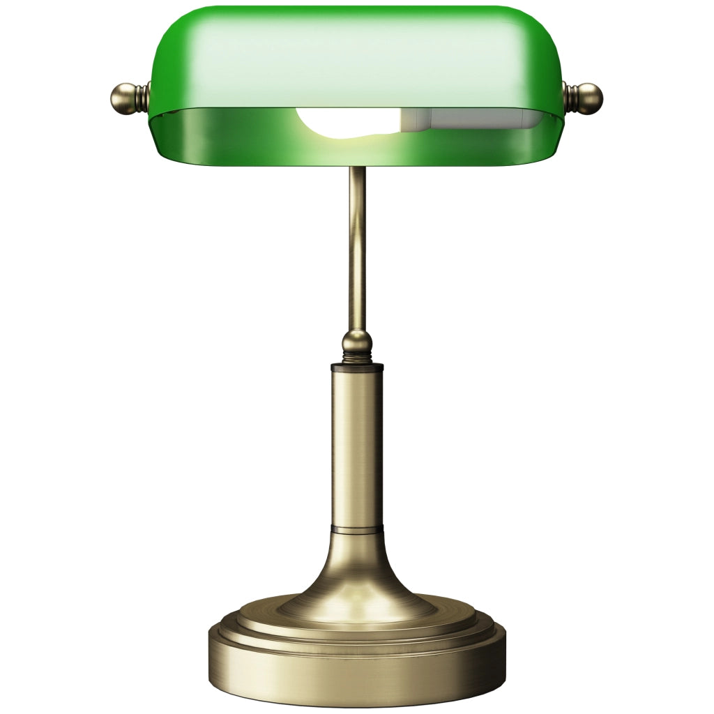 Lampada da Scrivania con Interruttore a Levetta e Paralume Regolabile ¨C zephmum ¨C Verde