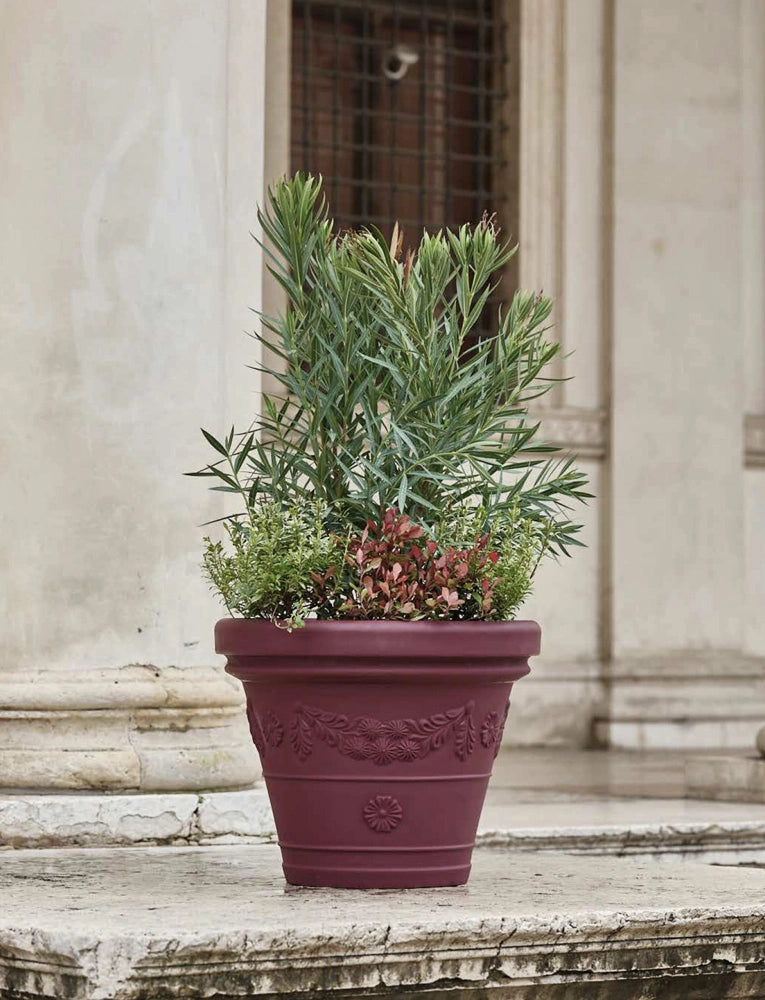Cheonda - Vaso Festonato Colore: Burgundy, Taglia: 62 -9, Materiale: Polietilene