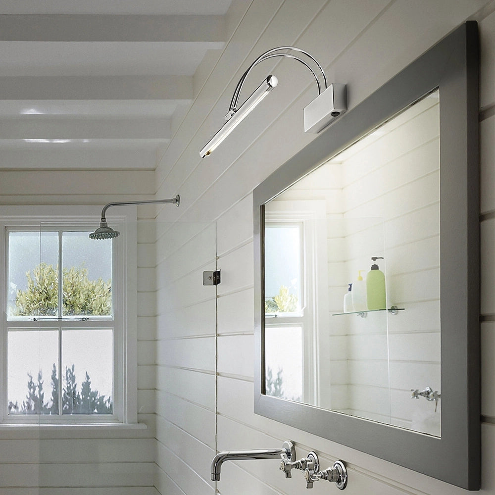 Applique Contemporanea Bow Metallo Cromo Led 8W Luce Calda
