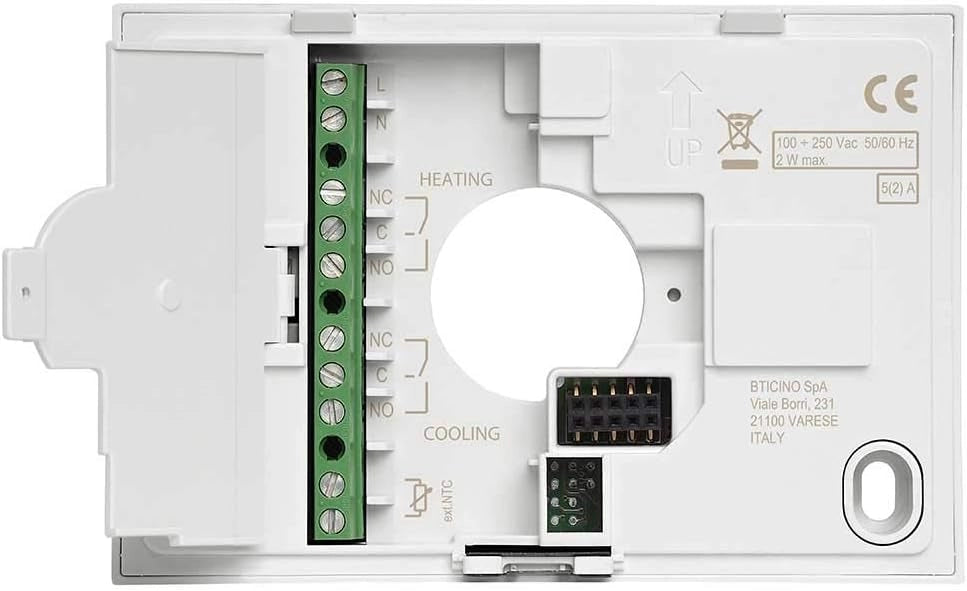 Bticino SXW8002WR TERMOSTATO WIFI DIGITALE Smarther2. Termostato a parete. Programmabile. Comando da App. Alexa e Google. Bianco. prodotto ricondizionato