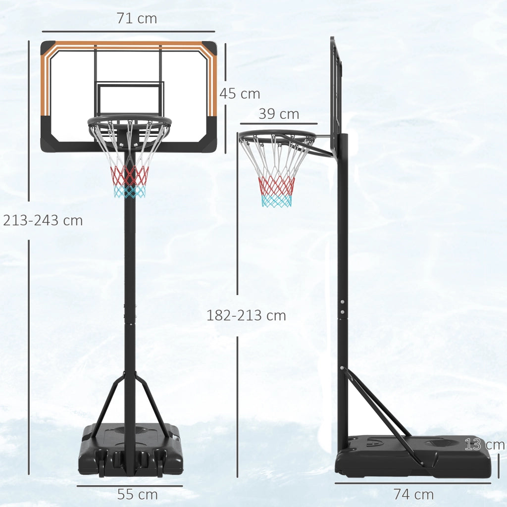 Canestro da basket regolabile ¨C zephmum ¨C nero
