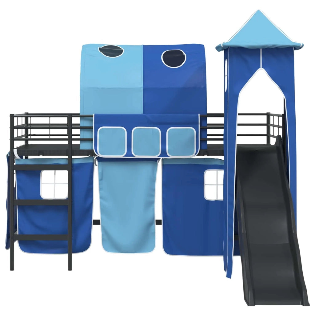 Struttura del letto loft per bambini Nero e Blu 100 x 200 cm 42020883