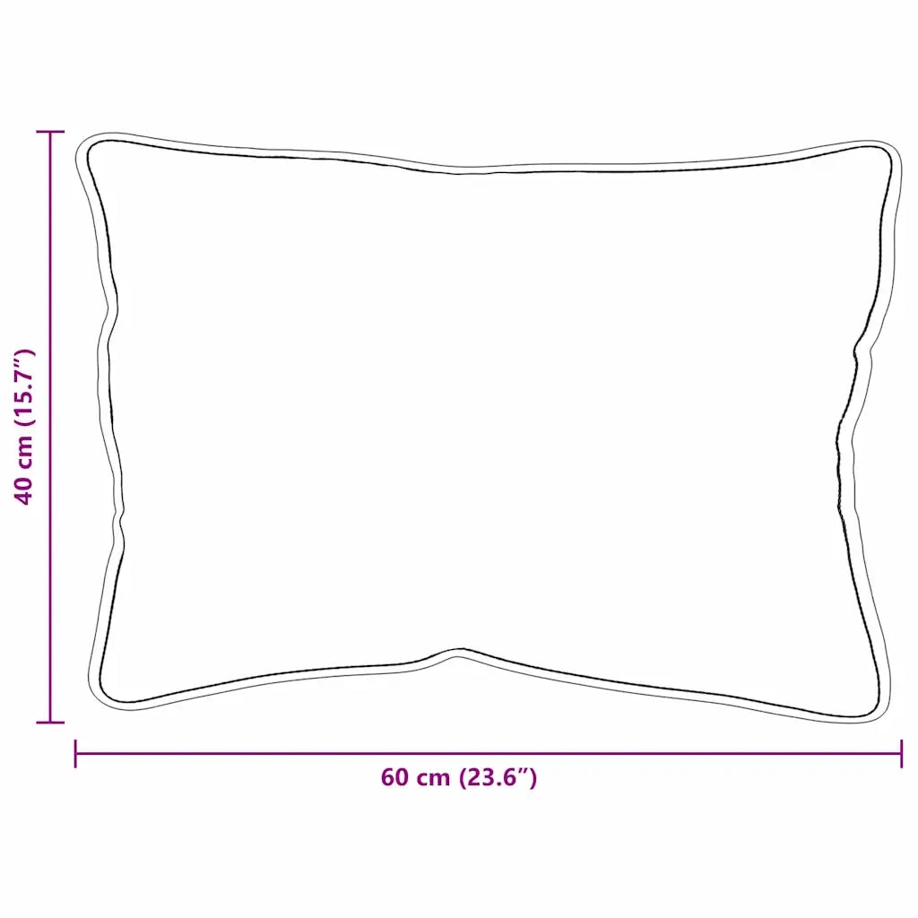 Cuscino Bianco 40 x 60 cm Cotone e Poliestere 42007793