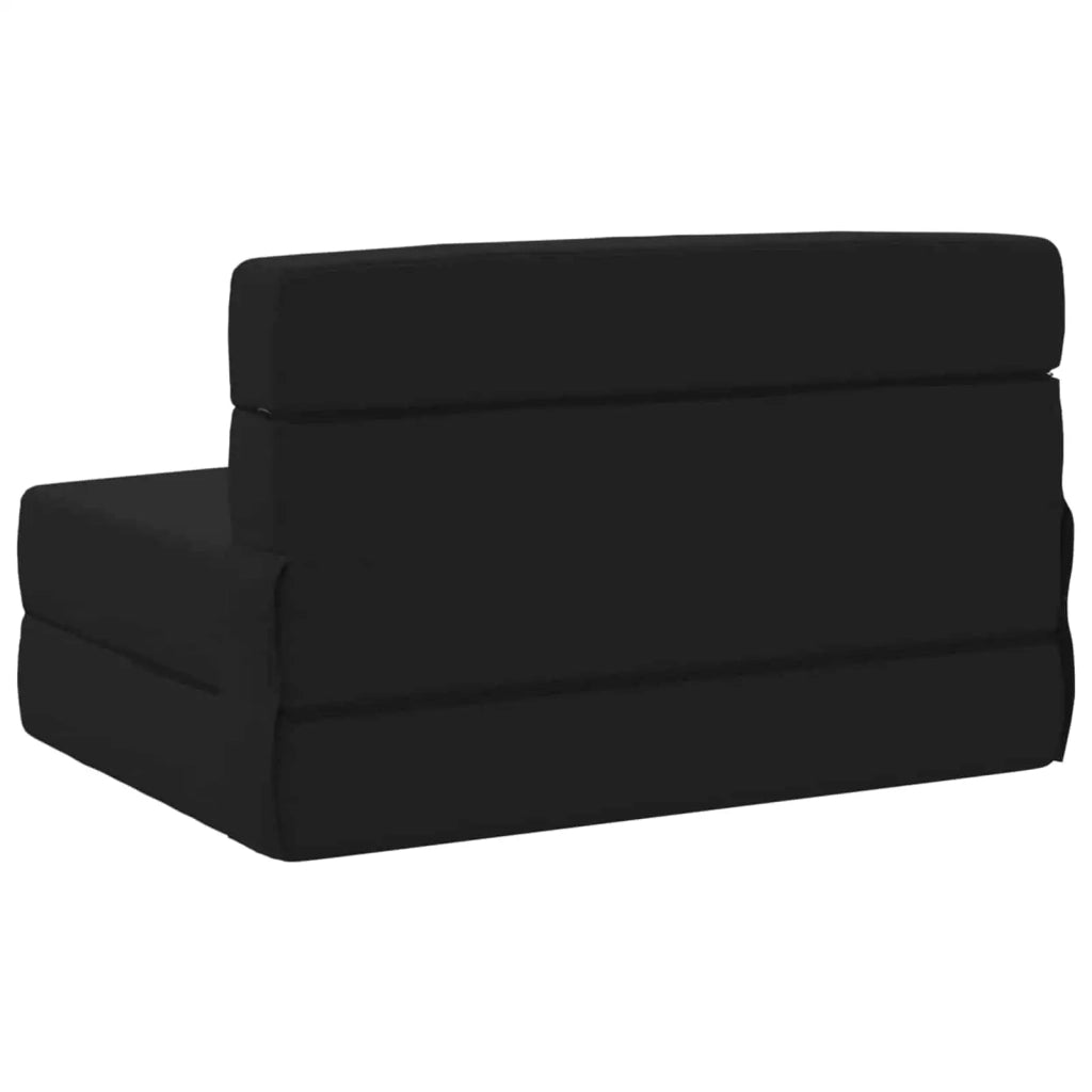 Divano letto | Sof¨¤ letto | Letto singolo Pieghevole Nero 70 x 80 x 60 cm Tessuto