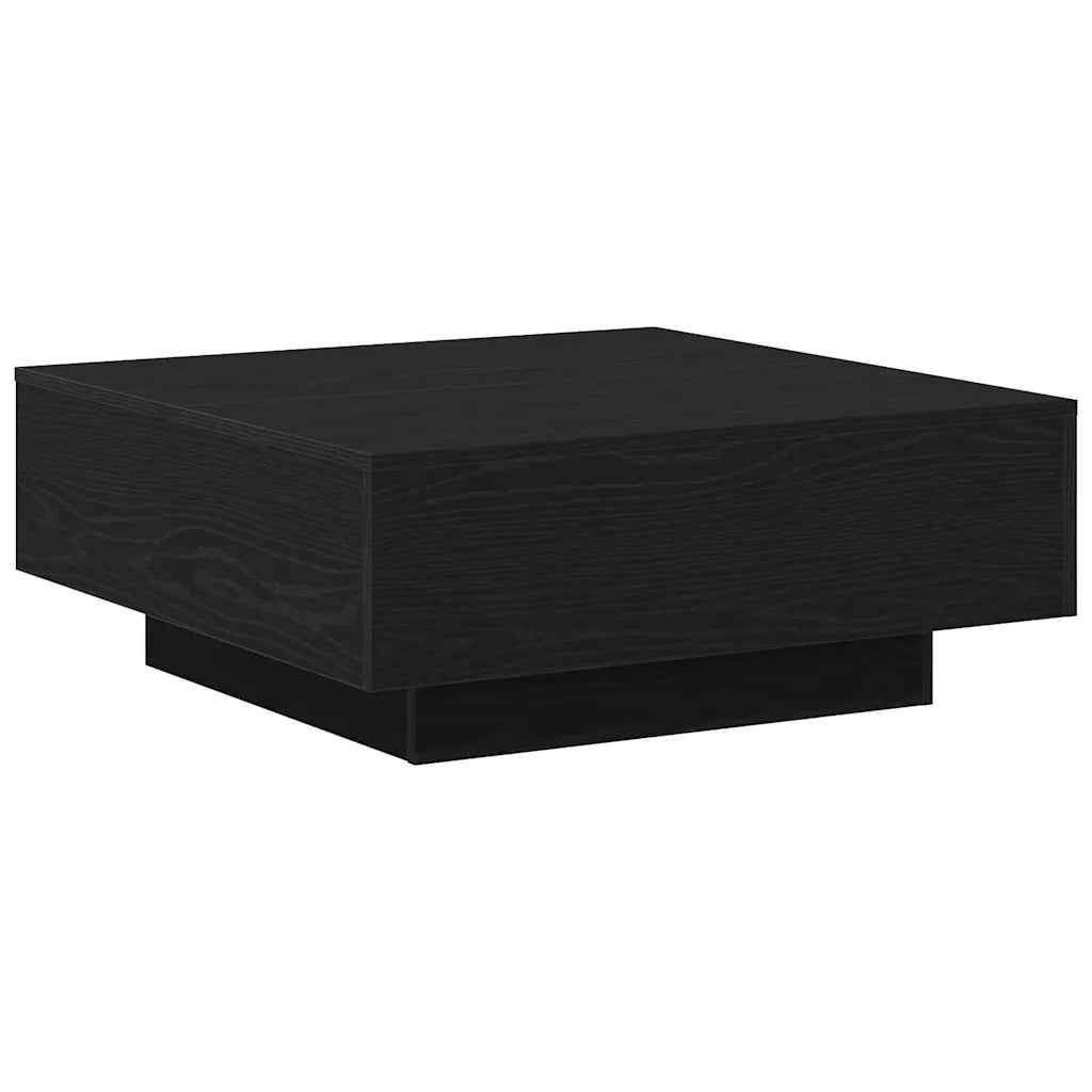 Tavolino da salotto | Tavolino da caff¨¨ | Tavolino da Soggiorno Rovere Nero 80 x 80 x 31 cm