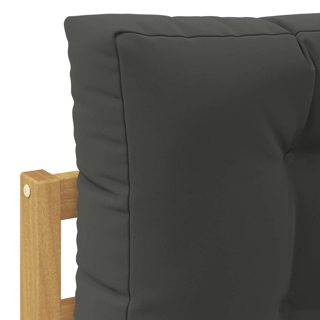 Set di divani da esterno 6 pz Bianco e Antracite Poliestere 3390582