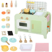 Cucina Giocattolo per Bambini ¨C Minimal ¨C MDF, Verde, 40 cm