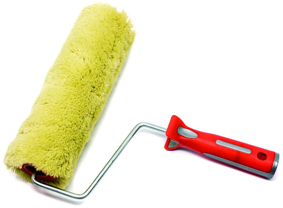 RULLO IN ACRILICO VERDE ANTISOLVENTE CON MANICO  mm.250