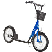 Monopattino per Bambini con Freno e Cestino ¨C Xylo ¨C Altezza Regolabile 5-12 Anni Blu Nero