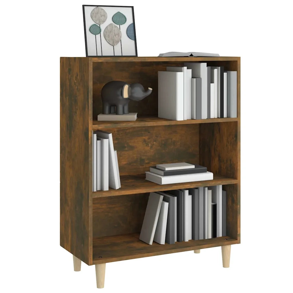 Credenza Rovere Fumo 69,5x32,5x90 cm in Legno Multistrato 817375