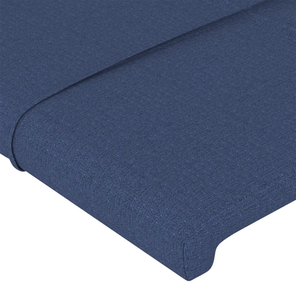 Testiera | Testata ad Orecchio Blu 83x23x118/128 cm in Tessuto