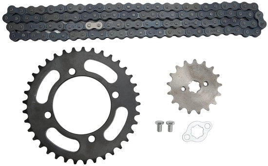 Set di ingranaggi universale a 37 denti - Set di ingranaggi posteriore a 17 denti - Catena 420 - Universale per Dirt Bikes - ATV - Go Kart - Sistema di trasmissione