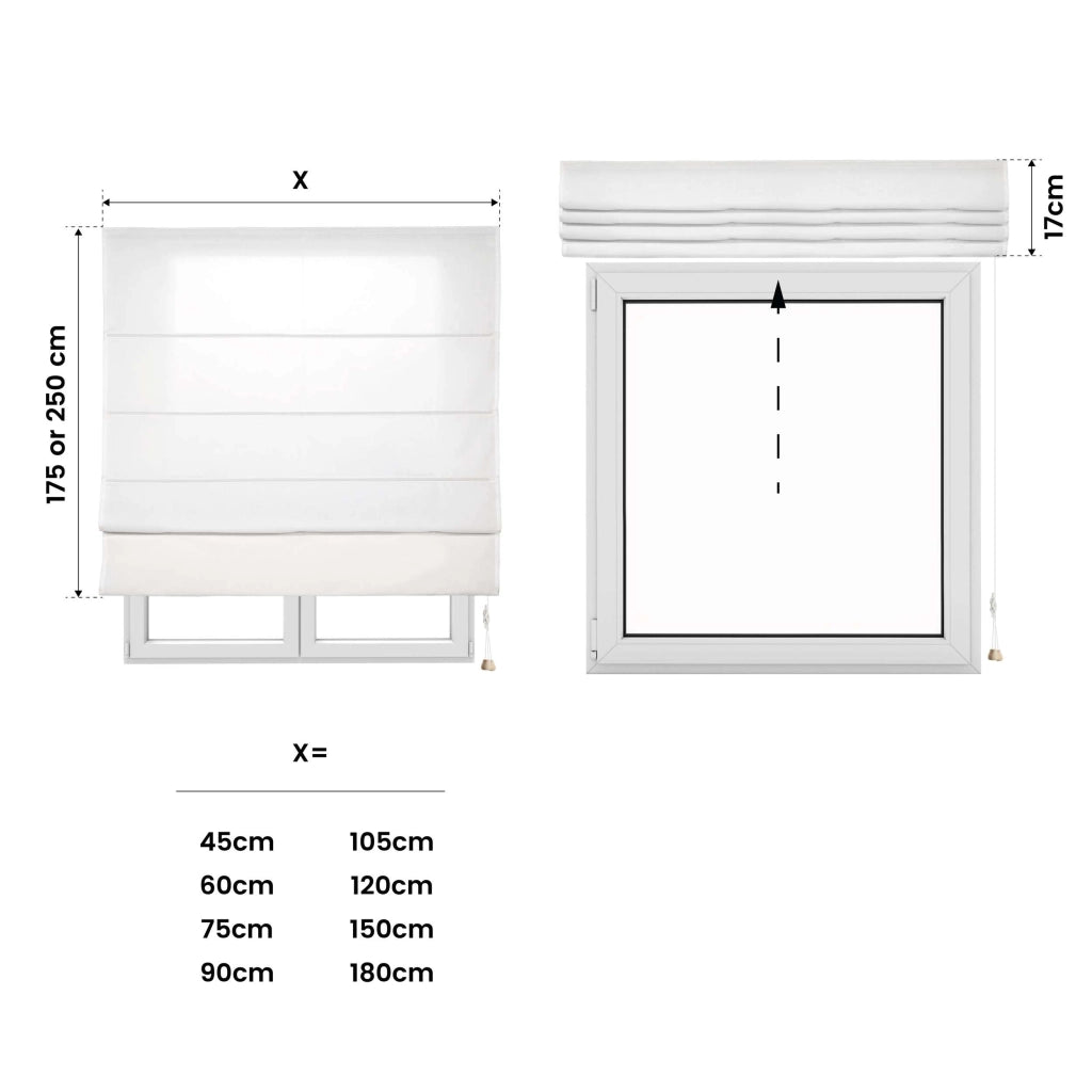 Tenda a Pacchetto Con Aste Ecru 90x250 cm