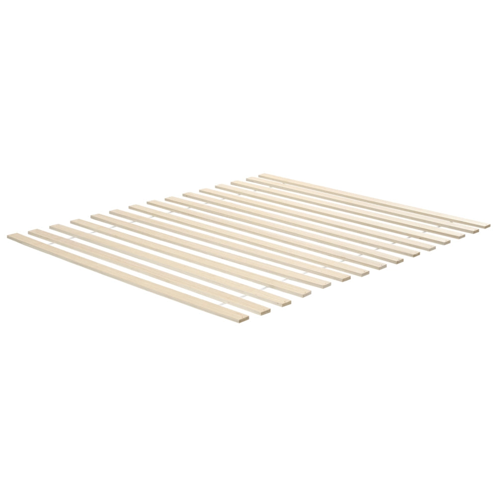 Letto in legno di pino marrone chiaro 160 x 200 cm matrimoniale con testata a treccia viennese a doghe stile rustico minimalista