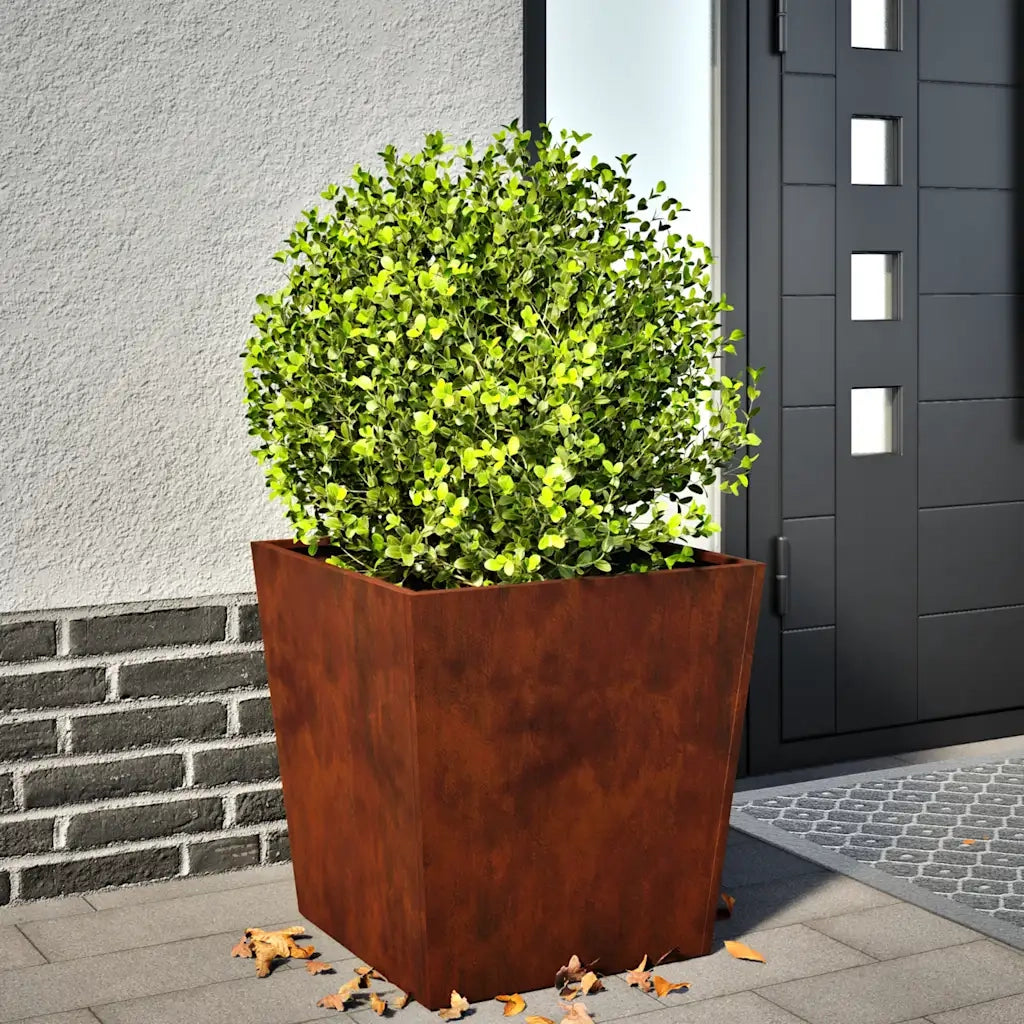 Fioriera da Giardino 50x50x50 cm in Acciaio Corten 851078