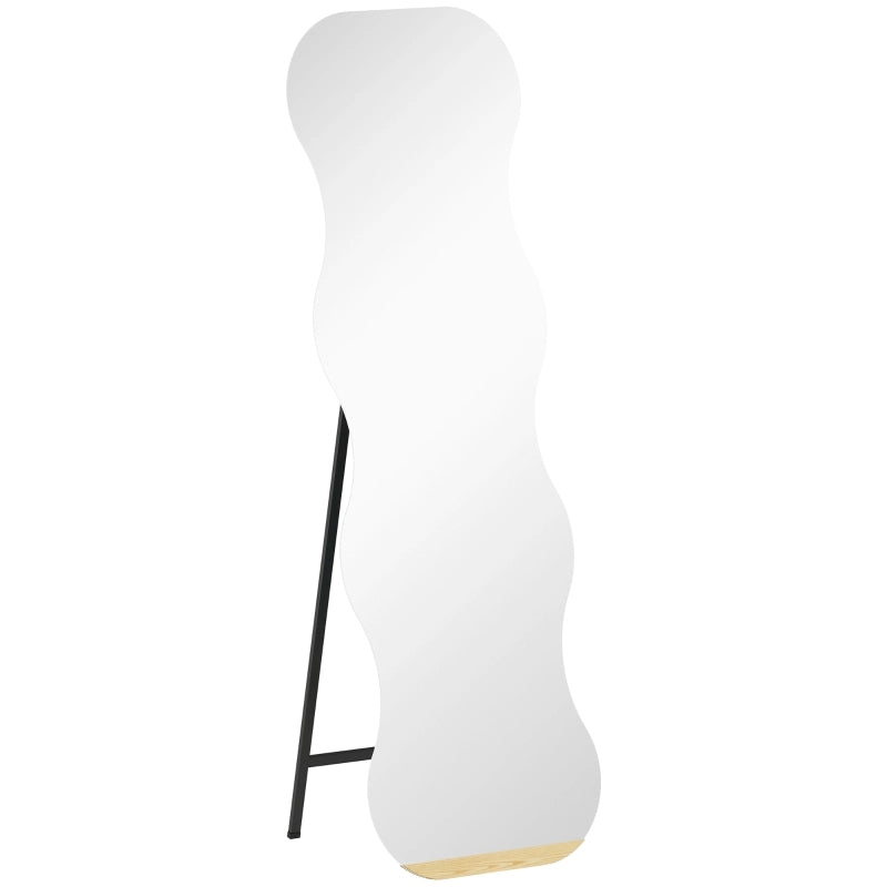SPECCHIO INTERO 160x50 cm nero senza cornice, base in legno di pino