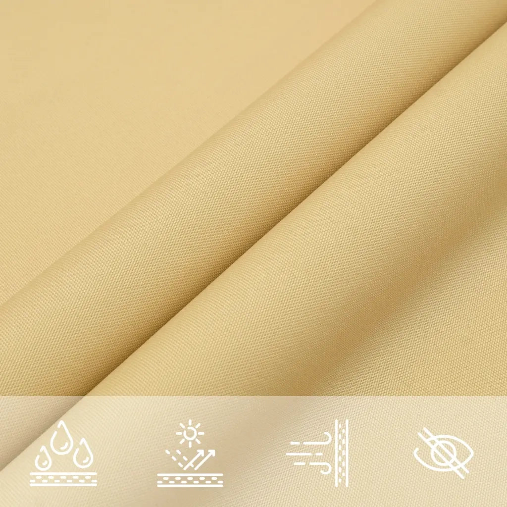 Vela Parasole-Telo Ombra-Vela Ombreggiante Sabbia 7x4 m 100% Poliestere Oxford