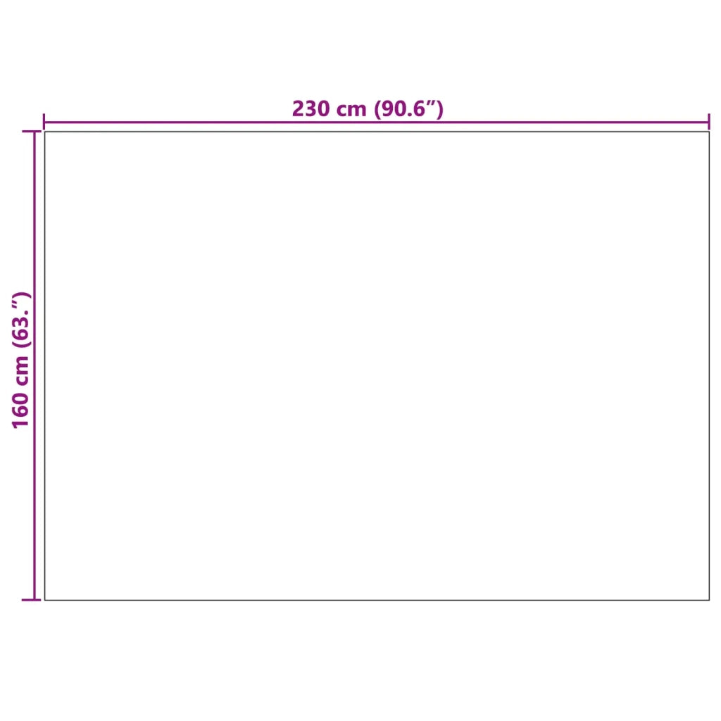 Tappeti per area LUGO Crema e Taupe 230 x 160 cm Poliestere 42022704