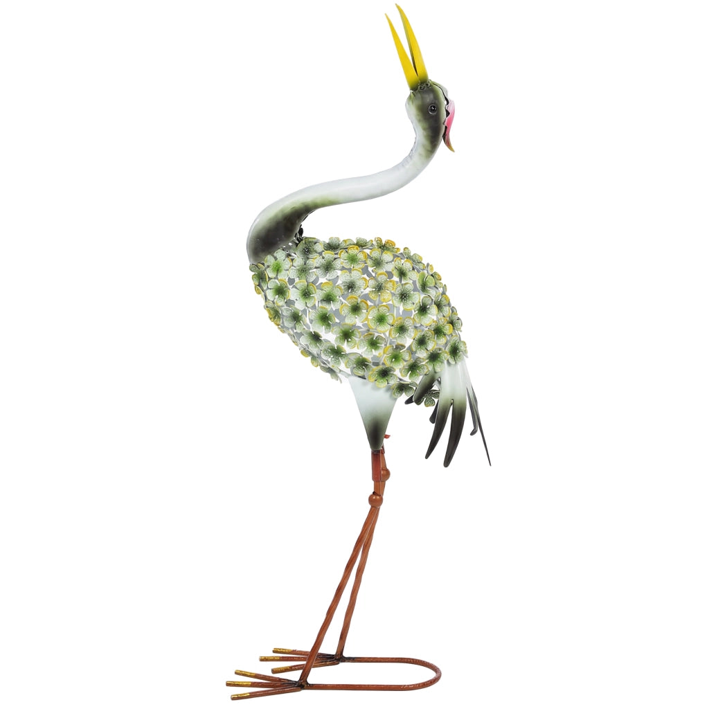 Airone Decorativo in Metallo ¨C Xylo ¨C Verde 71 cm