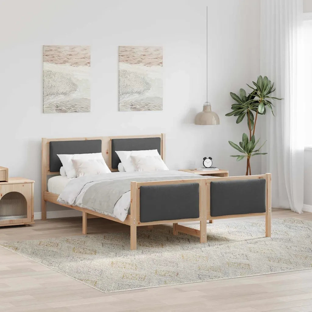 Struttura del letto-Giroletto Grigio scuro 160 x 200 cm Tessuto 987111