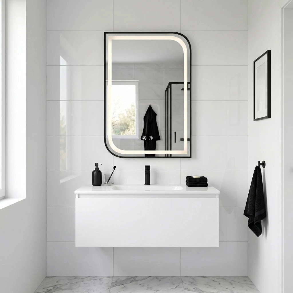 Specchio Led Zone 70x50 Black