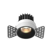 Maytoni Lampada da incasso Round 1 luce LED integrato nero alluminio