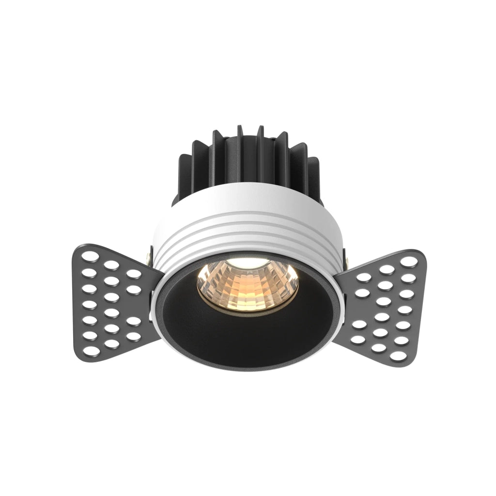 Maytoni Lampada da incasso Round 1 luce LED integrato nero alluminio