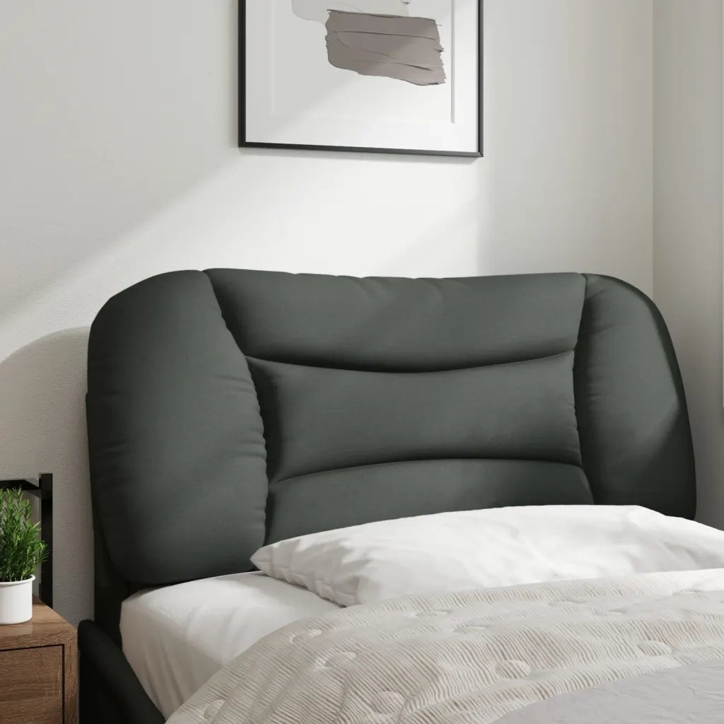 Cuscino Testiera-Cuscino per Testiera Hvar Grigio Scuro 80 cm in Tessuto